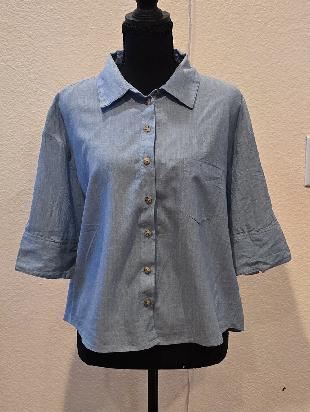 J. Crew Light Blue Chambray Button-Down Shirt